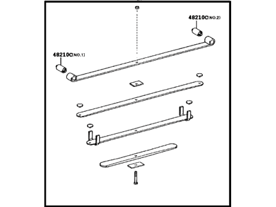 Toyota 48210-0C310 Leaf Spring