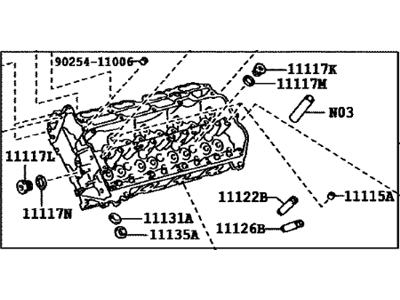 Toyota 11102-39245 Cylinder Head