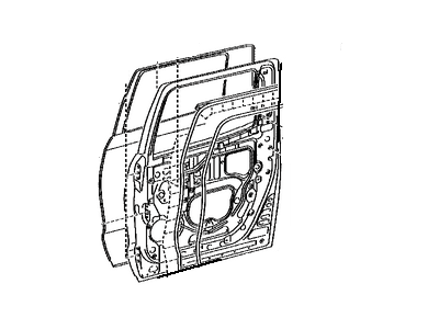 Toyota 67003-0C130 Panel Sub-Assy, Rear Door, RH