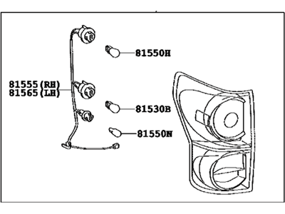Toyota 81560-0C090 Combo Lamp Assembly