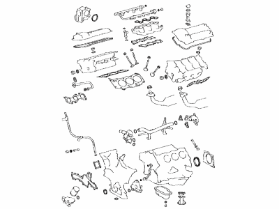Toyota 04111-0F050 Overhaul Gasket Set