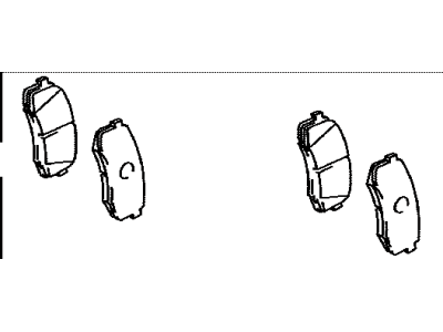Toyota 04466-0C010 Rear Pads