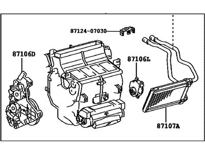 Toyota 87050-0C070 Evaporator Case