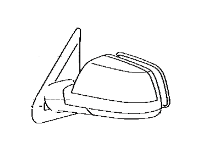 Toyota 87910-0C202 Outside Rear View Passenger Side Mirror Assembly