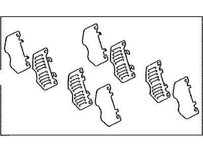 Toyota 04945-0C040 Shim Kit, Anti Squeal, Front