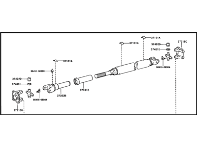 Toyota 37110-0C030 Drive Shaft