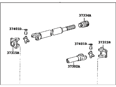 Toyota 37140-0C040 Drive Shaft