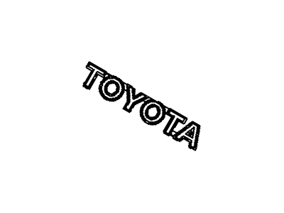 Toyota 75444-08010 Nameplate