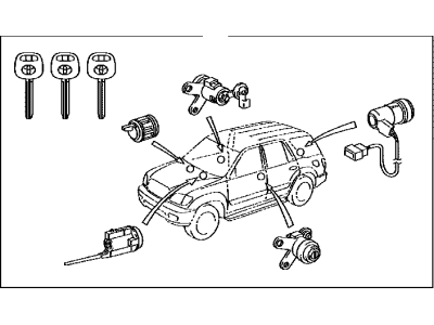 Toyota 69005-0C020 Ignition Lock Cylinder