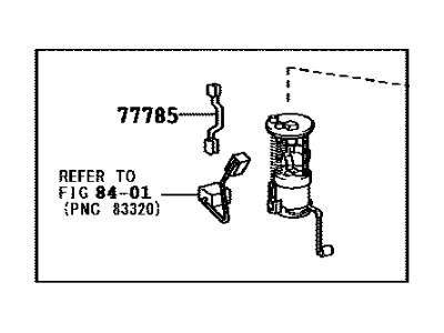 Toyota 77020-0C060 Fuel Suction Tube Assembly W/Pump & Gage