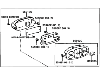 Toyota 55900-0C021 Dash Control Unit