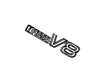 Toyota 75443-34010 Nameplate