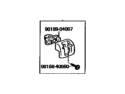 Toyota 75059-12030 Clip Sub-Assembly, Quarter Window