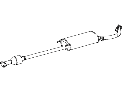 Toyota 17420-31401 Center Exhaust Pipe Assembly