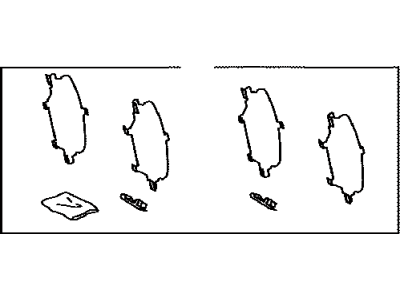 Toyota 04946-48090 SHIM Kit, Anti SQUEAL