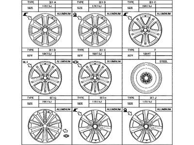 Toyota 42611-48430 Wheel, Alloy
