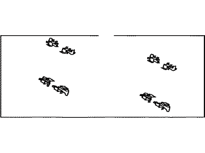 Toyota 04947-0E031 Brake Pads Mount Kit