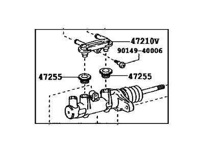 Toyota 47201-48200 Brake Master Cylinder Sub-Assembly