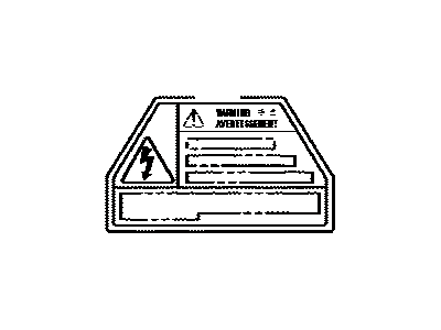 Toyota G9118-30020 Caution Label