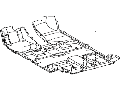 Toyota 58510-48210-B0 Carpet Assy, Floor, Front