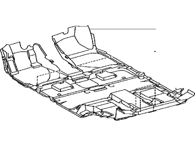 Toyota 58510-48361-C0 Carpet Assembly, Floor