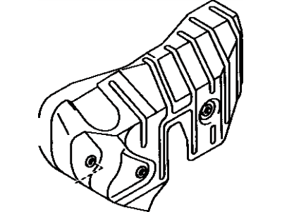 Toyota 17168-65030 INSULATOR, Exhaust Manifold Heat