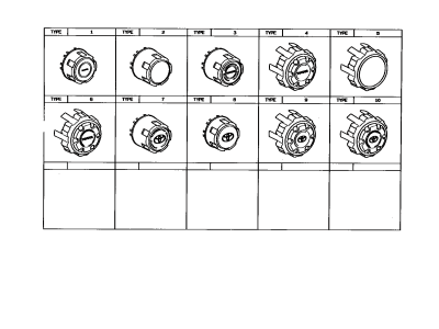 Toyota 42603-35251 Wheel Hub Ornament Sub-Assembly