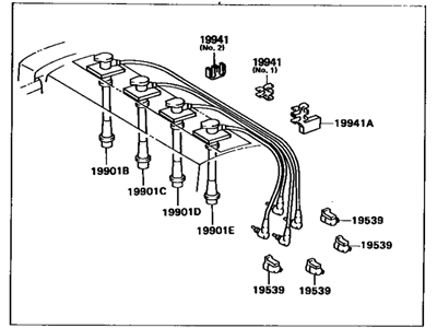 Toyota 90919-22419 Cable Set