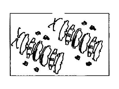 Toyota 04491-02030 Front Disc Brake Pad Set