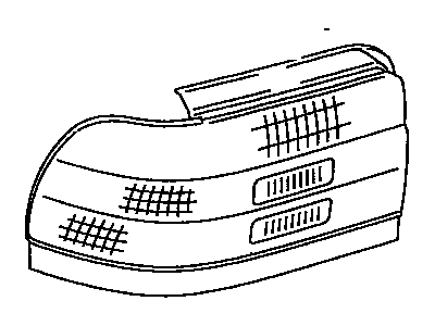Toyota 81561-0C020 Lens, Rear Combination Lamp, LH