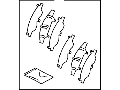 Toyota 04945-04010 Shim Kit, Anti Squeal, Front