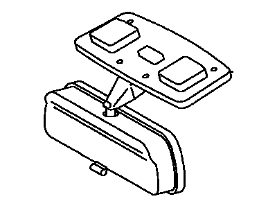 Toyota 87810-12230-S3 Inner Rear View Mirror Assembly