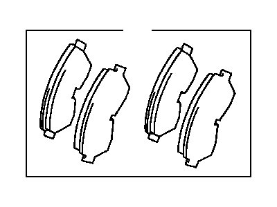 Toyota 04465-04030 Front Disc Brake Pad Set