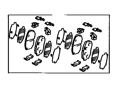 Toyota 04491-22260 Front Disc Brake Pad Set