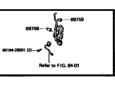 Toyota 69030-22321 Lock