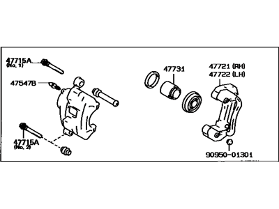 Toyota 47750-22181 Cylinder Assembly, Disc