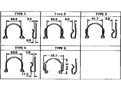 Toyota 31232-12050 Clip, Release Bearing Hub