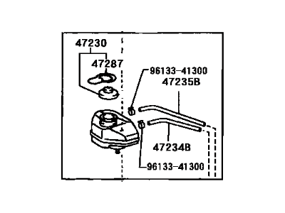 Toyota 47220-47020 Reservoir Assembly