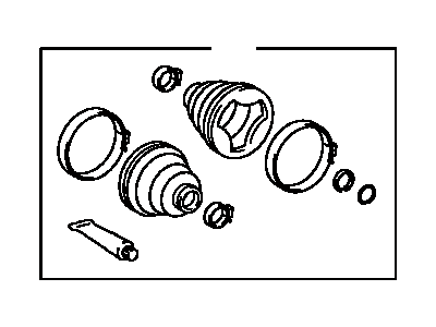 Toyota 04438-12660 Front Cv Joint Boot Kit, In Outboard, Right