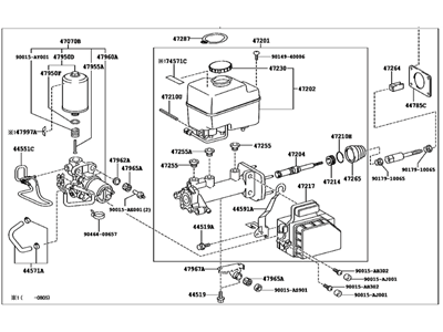 Toyota 47050-60500 Master Cylinder Assembly