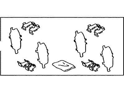 Toyota 04946-06130 SHIM Kit, Anti SQUEAL