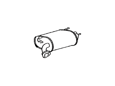 Toyota 17430-0P230 Rear Muffler