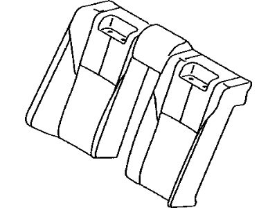 Toyota 71077-07110-C4 Rear Seat Back Cover (For Bench Type)