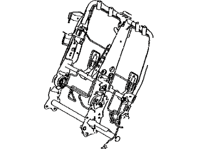 Toyota 71017-0E170 Seat Back Frame