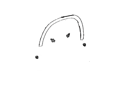 Toyota 75086-0E010 Wheel Opening Molding