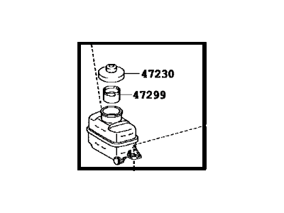 Toyota 47220-0E070 Reservoir Assembly