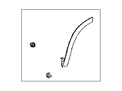 Toyota 75077-0E010 Lower Molding