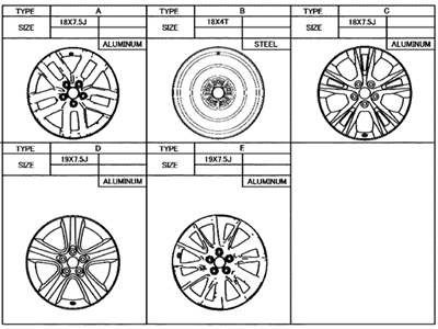 Lexus 42611-0T030 Wheel, Disc