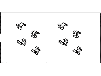 Toyota 04948-30230 Brake Pads Hardware Kit