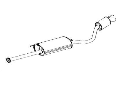 Toyota 17430-0P360 Rear Muffler